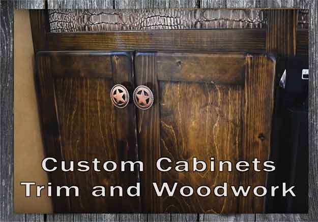 Custom cabinets, trim, and woodworking